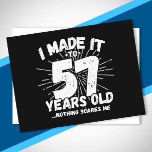 Funny 57th Birthday Quote Sarcastic 57 Year Old Postcard