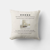 Funny 5 Star Guest Room Review Custom Photo Throw