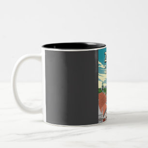 Funny 5 Star Zagreb Croatia Travel Poster Review  Two-Tone Coffee Mug