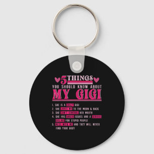 Funny 5 things should know about gigi mother's day keychain