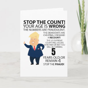 Funny 5th Year Birthday Present Happy Birth year Card