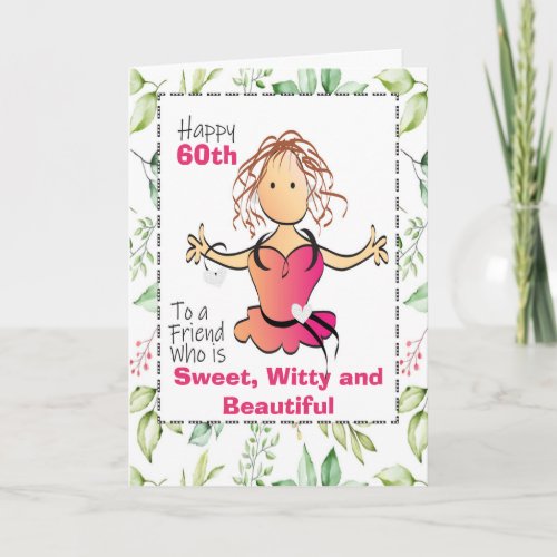 Funny 60th Birthday Card for Her