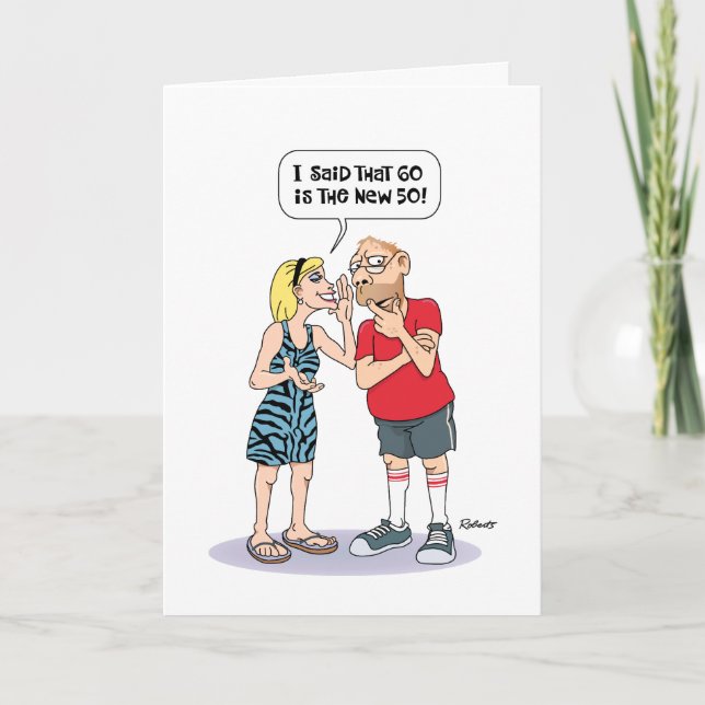 Funny 60th Birthday Card for Men (Front)