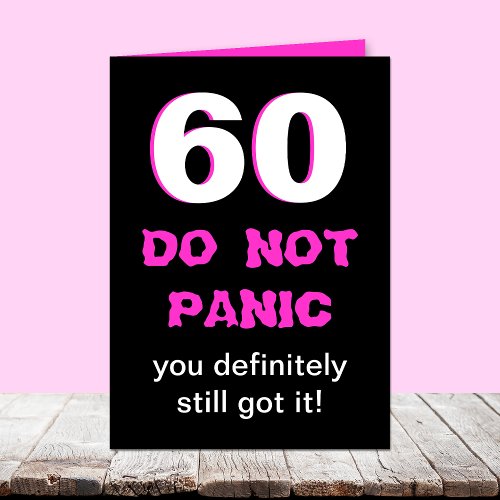 Funny 60th Birthday Card for Women