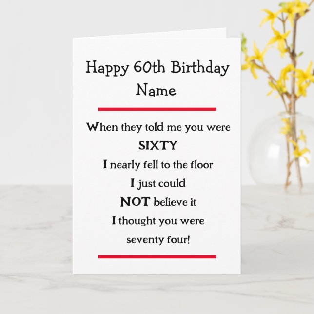 funny-60th-birthday-cheeky-verse-birthday-card-zazzle for Free Printable Funny 60th Birthday Cards Funny 60th Birthday Cheeky Verse Birthday Card | Zazzle for Free Printable Funny 60th Birthday Cards