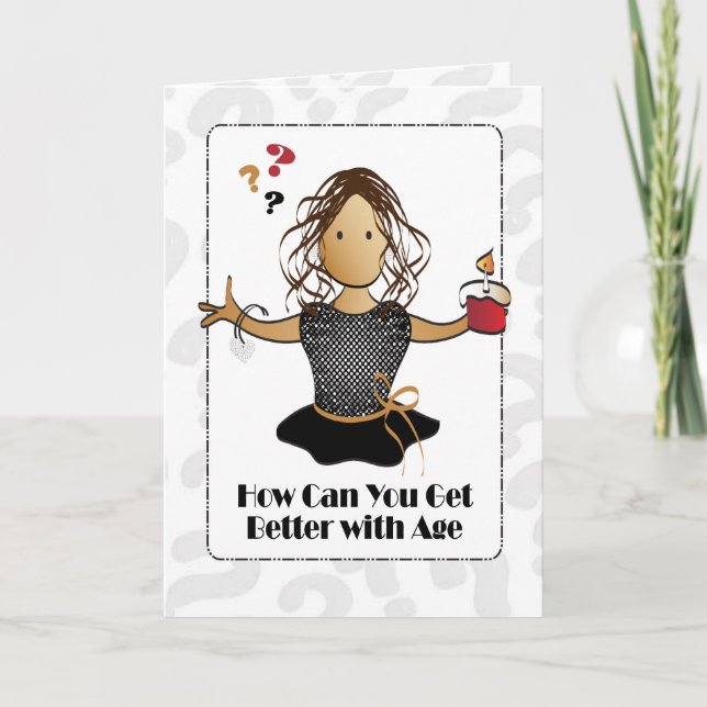 Funny 60th Birthday Female Classy Cartoon Ethnic Card Zazzle