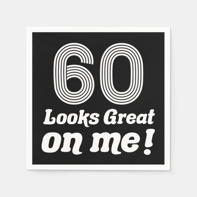 Funny 60th Birthday For Her Napkins (Front)