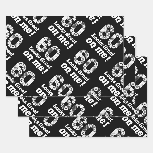 Funny 60th Birthday For Her Wrapping Paper Sheets (Set)