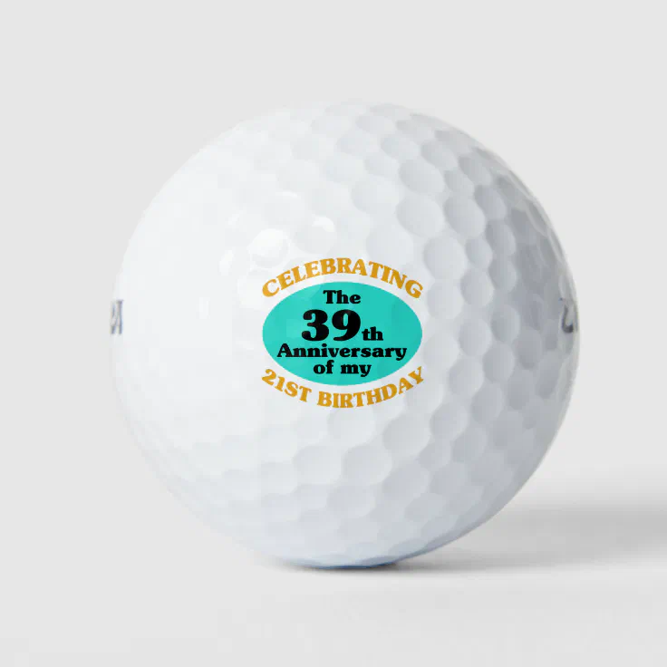 Funny 60th Birthday Gag Gift Golf Balls Zazzle