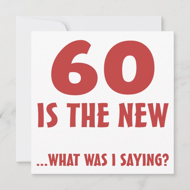 Funny 60th Birthday Gag Gifts Card (Front)