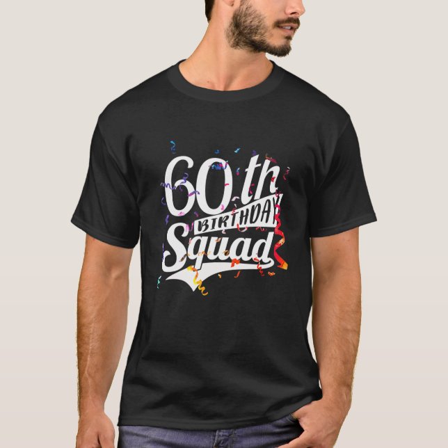 Funny 60Th Birthday Gifts For Men Women 1961 Squad T-Shirt (Front)