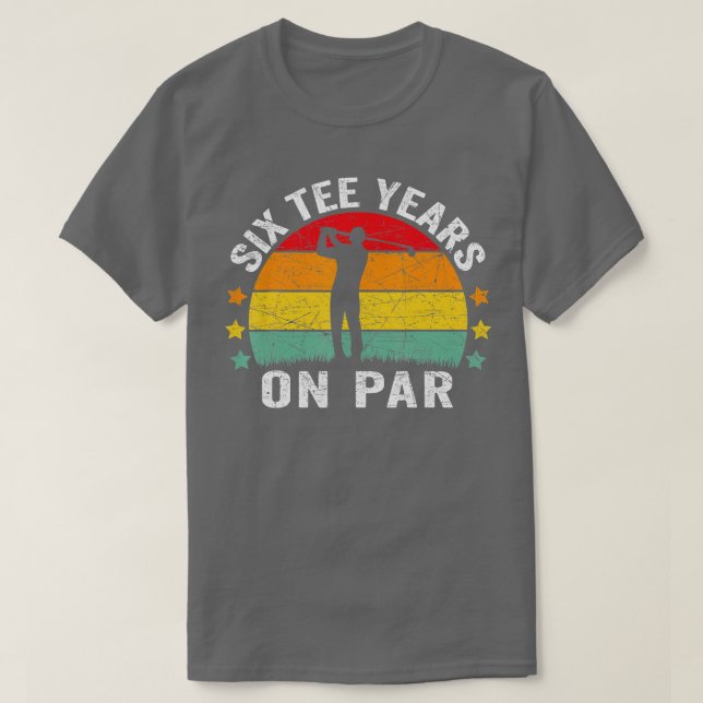 Funny 60th Birthday Golf Pun Retro Sunset 60 Year  T-Shirt (Design Front)