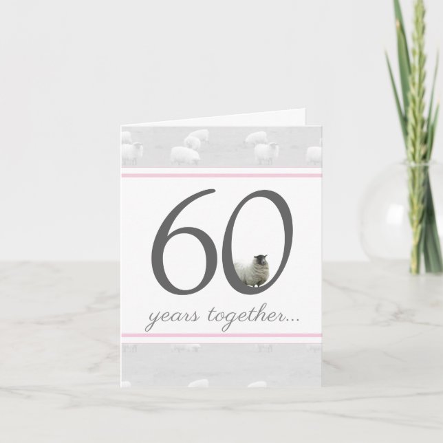 Funny 60th diamond husband/ wife anniversary card (Front)