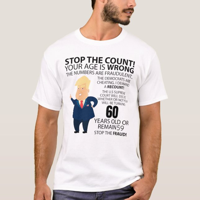 Funny 60th Year Birthday Present Happy Birth year T-Shirt (Front)