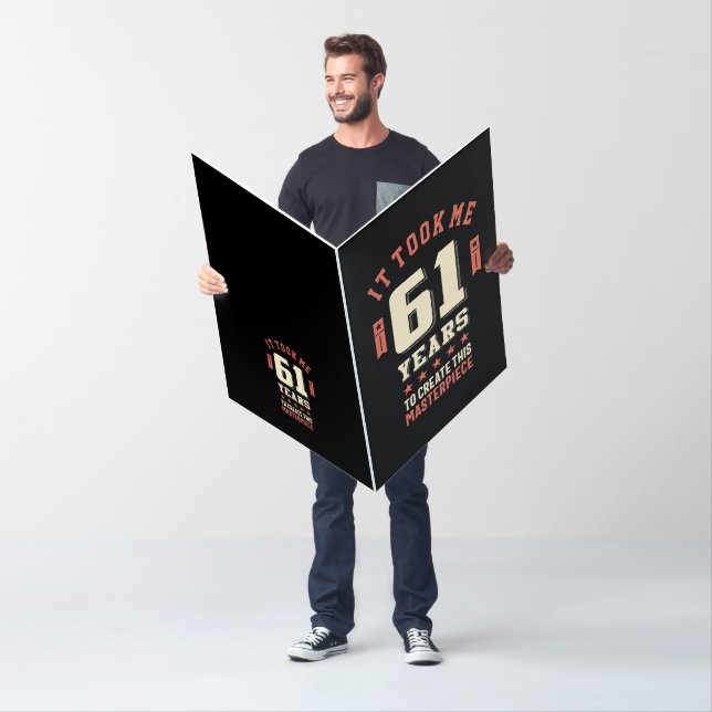 Funny 61 Years Old - 61st Birthday Gift Card (In Situ)