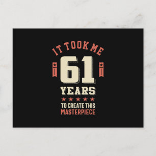 Funny 61 Years Old - 61st Birthday Gift Postcard