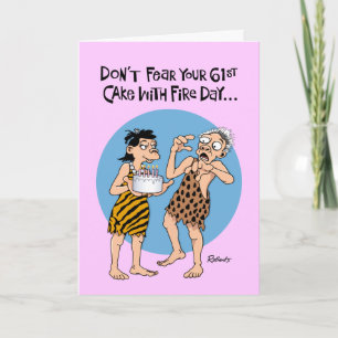Funny 61st Birthday Card