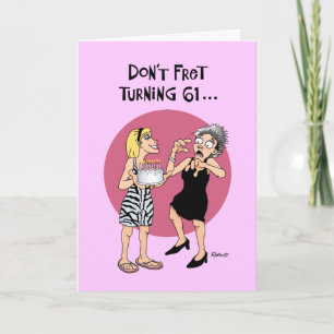 Funny 61st Birthday Card
