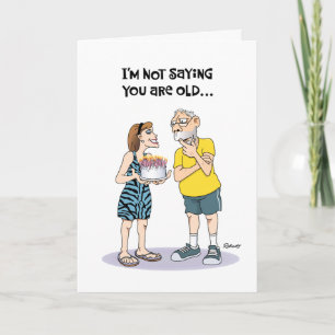 Funny 61st Birthday Card for Male