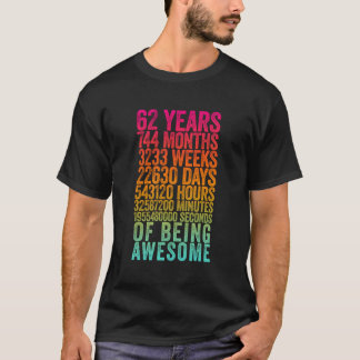 Funny 62Nd Birthday Shirt Old Meter Funny 62 Year