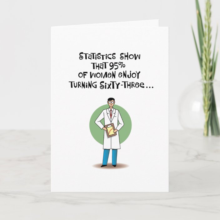 Funny 63rd Birthday Card | Zazzle.com