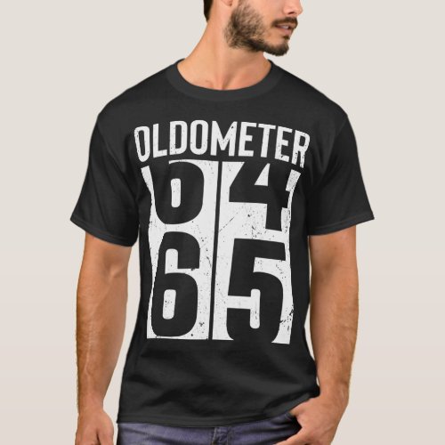 Funny 65 Years Old 65th Birthday Odometer Oldomete T_Shirt