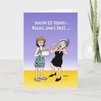 Funny 65th Birthday Card by TomR1953 at Zazzle