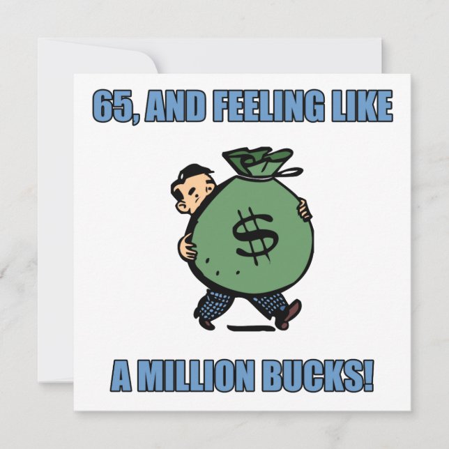 Funny 65th Birthday Card (Front)