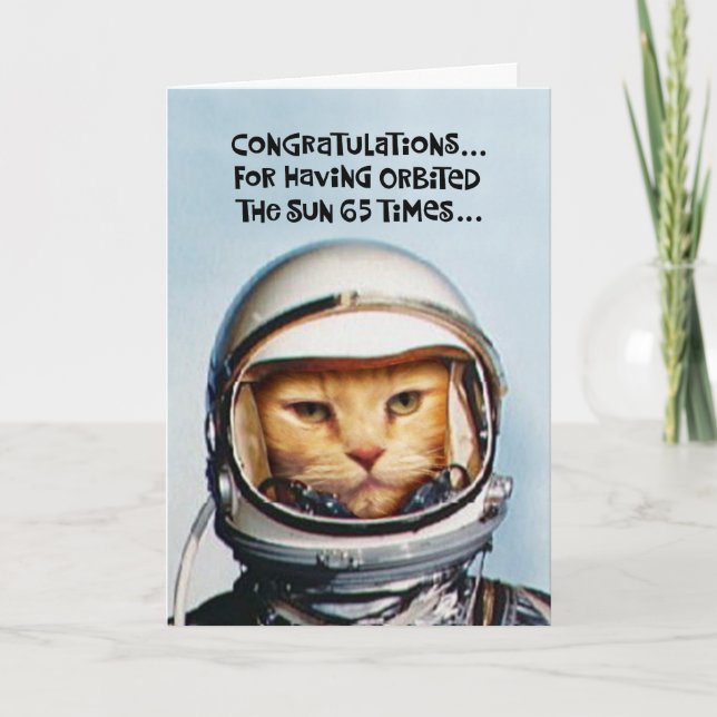Funny 65th Birthday Card (Front)