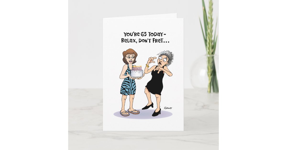 Funny 65th Birthday Card | Zazzle.com