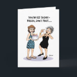 Funny 65th Birthday Card<br><div class="desc">Funny 65th Birthday Greeting Card for a woman who is turning 65 years old</div>