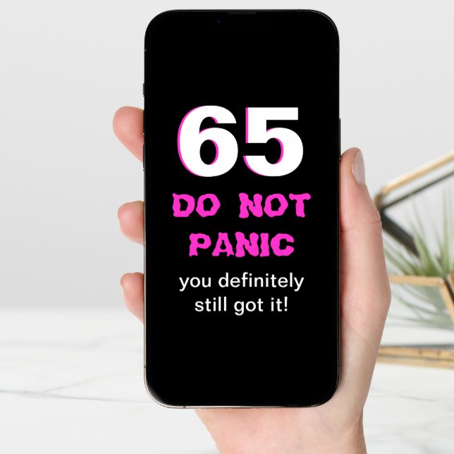 Funny 65th Birthday Card for Women (Front Digital)