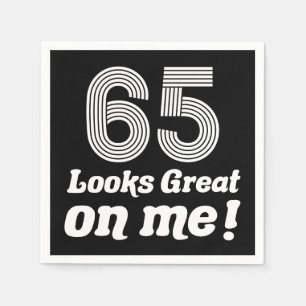 Funny 65th Birthday For Her Napkins