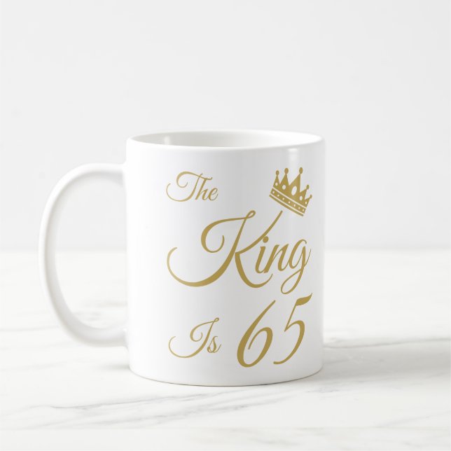 Funny 65th Birthday For Men Coffee Mug (Left)