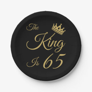 Funny 65th Birthday For Men Paper Plates