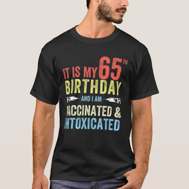 Funny 65Th Birthday Gag 2021 Bday Quarantine 1956 T-Shirt (Front)