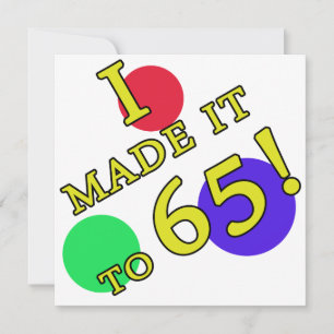 Funny 65th Birthday Gag Gifts Card