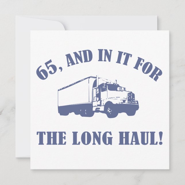 Funny 65th Birthday Gift Card (Front)