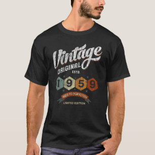 Funny 66 Year Old 1959 Vintage 66th Birthday Gift T-Shirt