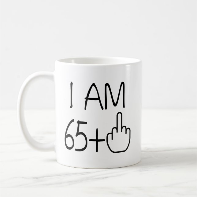 Funny 66th Birthday Coffee Mug (Left)