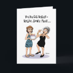Funny 66th Medicare Birthday Card<br><div class="desc">Funny 66th Birthday Greeting Card for woman who is not prepared to turn 66 years old</div>
