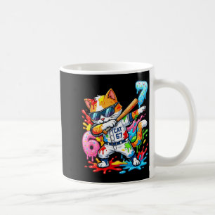 Funny 67 Baseball Dabbing Cat 6 7 Dripng Ice Cream Coffee Mug