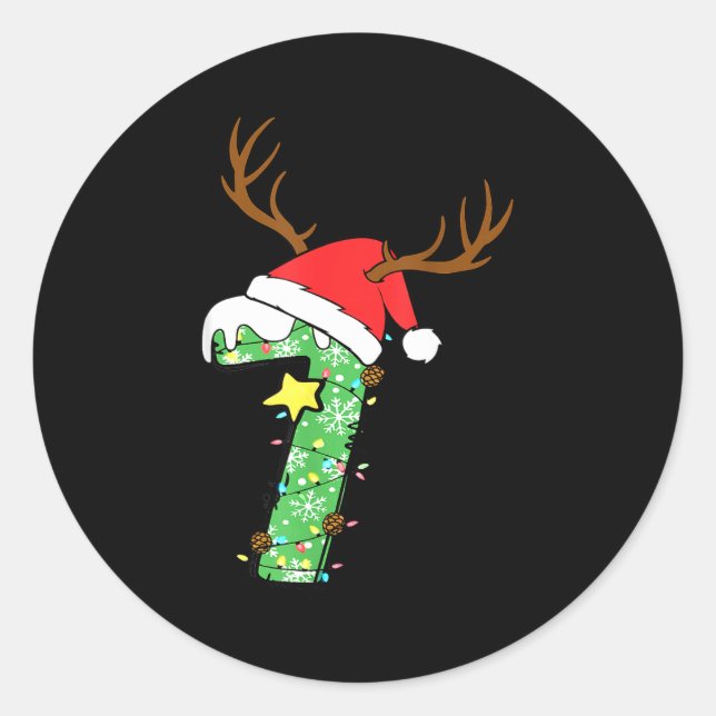 Funny 67 Christmas 6 7 Six Seven Meme 6 7 Matching Classic Round Sticker (Front)