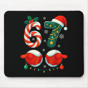 Funny 67 Christmas 6 7 Six Seven Meme 6 7 Matching Mouse Pad