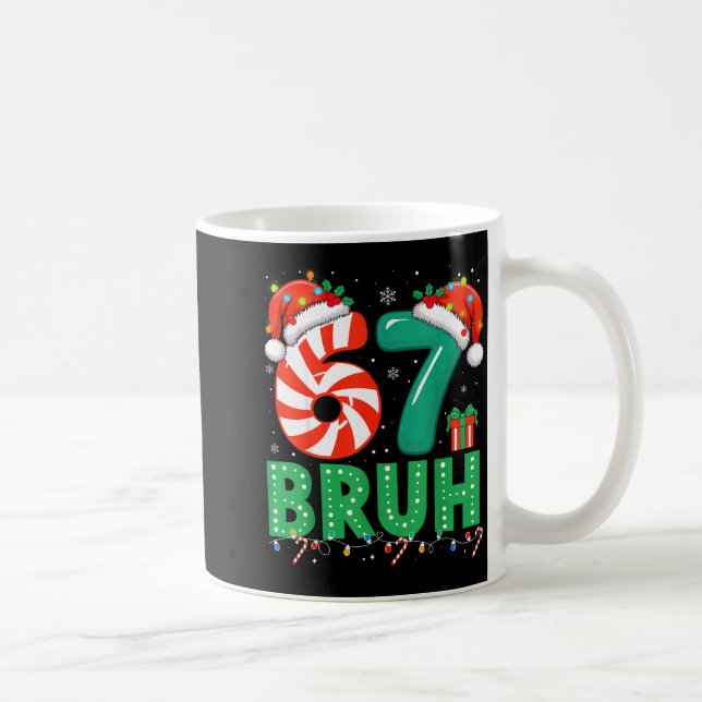 Funny 67 Christmas Pajama Xmas Six Seven Meme 6-7  Coffee Mug (Right)