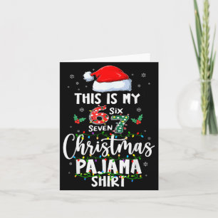 Funny 67 Christmas Pajamas Shirt Six Seven Meme Br Card