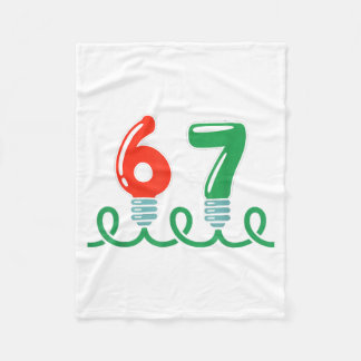 Funny 67 Christmas Shirt 67 Christmas Lights 67 Sh Fleece Blanket
