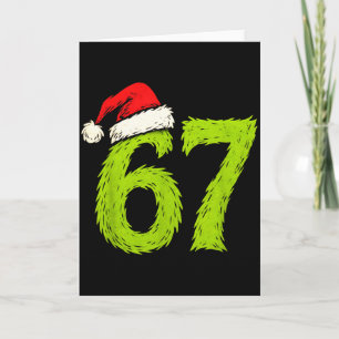 Funny 67 Christmas Six Seven Meme 6 7 Teens Boys G Card