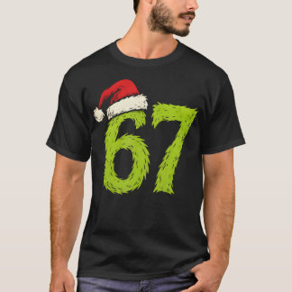 Funny 67 Christmas Six Seven Meme 6 7 Teens Boys G T-Shirt