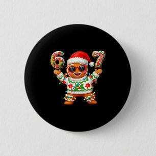 Funny 67 Gingerbread Six Seven Ice Cream Drip Chri Button